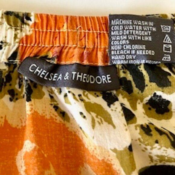 Chelsea & Theodore Boho 70s Floral Wallpaper Full Skirt Maxi Full Cottag… - Picture 5 of 7